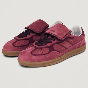 ALOHAS Tb.490 Club Suede Leather Sneakers in Raspberry
